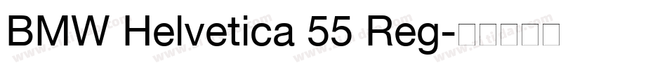 BMW Helvetica 55 Reg字体转换